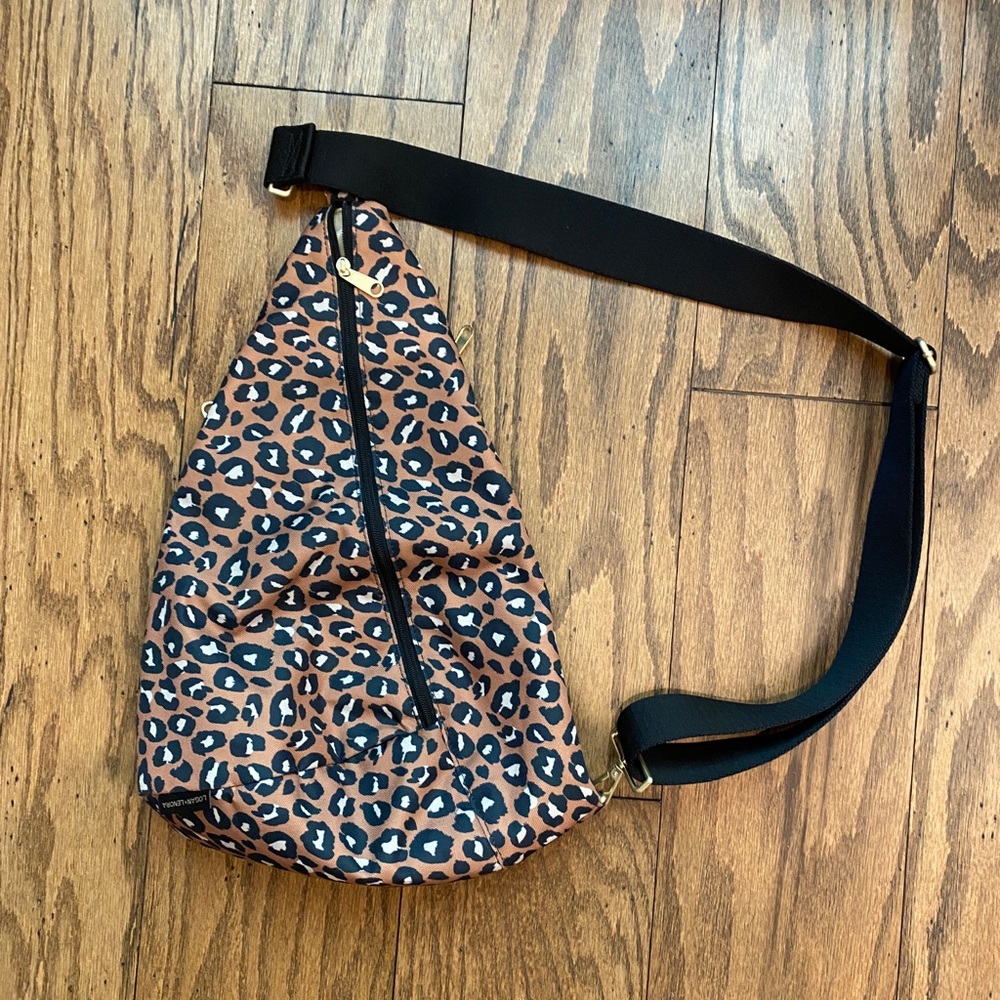 Logan and Lenora Sling Bag - Leopard